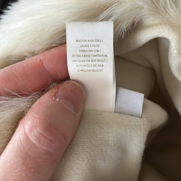 RH Luxe Faux Fur Snow Leopard Baby Hood Hat Size 0-12 Months - Picture 4 of 5